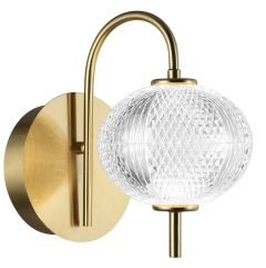 Lampa ścienna, kinkiet LAZIE złota