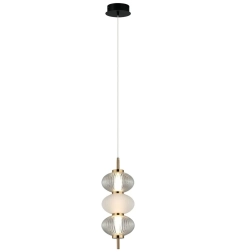Lampa sufitowa wisząca TESTA 3 czarna