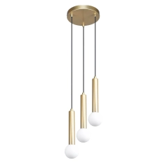 Lampa sufitowa, wisząca FILANO 3 złota