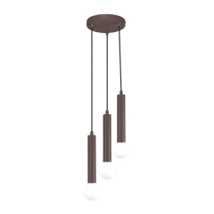 Lampa sufitowa, wisząca FILANO 3 brązowa