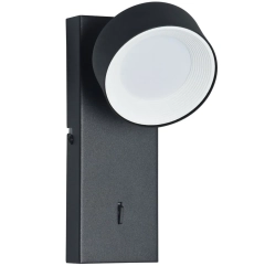 Lampa ścienna, kinkiet FONTEN czarna