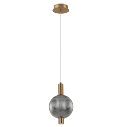 Lampa sufitowa wisząca LENTI czarna, złota