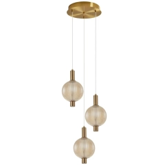 Lampa sufitowa, wisząca LENTI złota