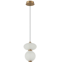 Lampa sufitowa, wisząca NICO 2 złota, czarna