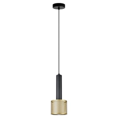 Lampa sufitowa, wisząca Amo złoto-czarna