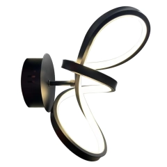 Kinkiet, lampa ścienna TESORO BLACK 15W LED