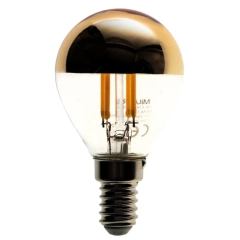 Żarówka Filamentowa LED 4W G45 E14 2700K TOP złota barwa ciepła