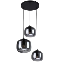 Lampa wisząca CALTO 3 dymiony klosz