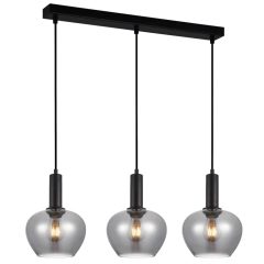 Lampa sufitowa wisząca STABLA czarna dymiona