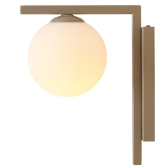 Kinkiet, lampa ścienna ZAC beżowa
