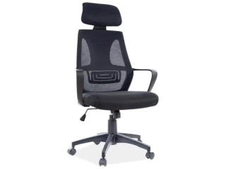 Fotel biurowy obrotowy Q-935 CZARNY