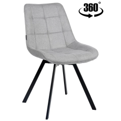 LAPO krzesło obrotowe tkanina szare 920-10