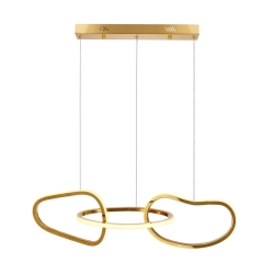 ANNELI lampa sufitowa LED wisząca złota 80 cm