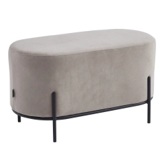 Pufa tapicerowana SENA velvet beżowa M-38