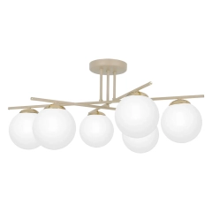 Lampa sufitowa SAVIA 6 beżowa