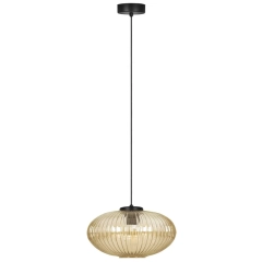 Lampa sufitowa, wisząca DROP bursztynowa