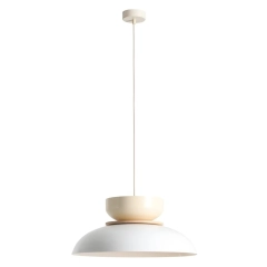 Lampa sufitowa wisząca ALDO biała, kremowa