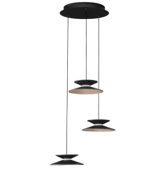 Lampa sufitowa, wisząca MORFI ze ściemniaczem czarna