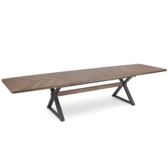 Stół rozkładany BARON 200-350 cm orzechowy czarny