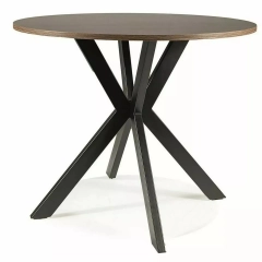 Stół okrągły TALIA II 90 cm orzech czarny mat