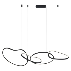 Lampa sufitowa wisząca FONTE LED CCT czarna