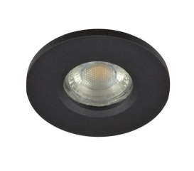 Lampa zewnętrzna podtynkowa IKA ROUND czarna IP65