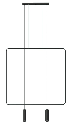 Lampa wisząca RANA 2 czarna