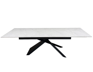 Stół rozkładany NALI 160-240 cm ceramiczny biały