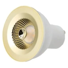 Żarówka LED 7W GU10 3000K złota, barwa ciepła