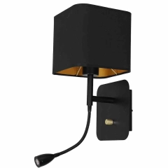 Kinkiet, lampa ścienna NAPOLI czarna