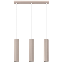 Lampa sufitowa wisząca KARBON 3L taupe
