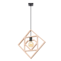 Lampa wisząca drewniana CARO