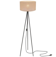 Lampa stojąca podłogowa SHANTI czarna beżowa