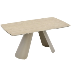 Stół rozkładany MELVO 160-240 cm ceramiczny kaszmirowy