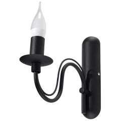 Kinkiet, lampa ścienna MINERWA czarny