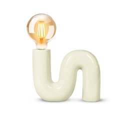 Lampa stołowa POP SERPENT ceramiczna vanilla