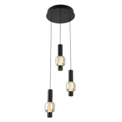 Lampa sufitowa wisząca RONDA led czarna