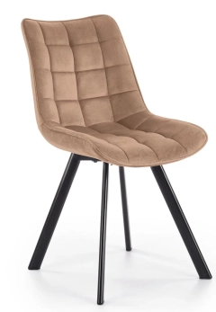 Krzesło tapicerowane K332 velvet beżowy