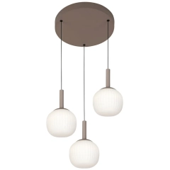 Lampa sufitowa wisząca MONTES 3 LED brązowy