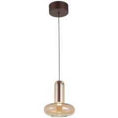 Lampa sufitowa wisząca CAROTE LED miedziana