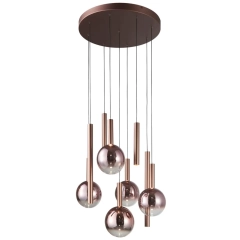 Lampa sufitowa wisząca CAMINO 9A LED miedziana