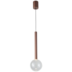 Lampa sufitowa wisząca ALINOS LED miedziany