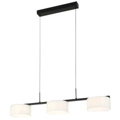 Lampa sufitowa wisząca AUSTIS 3 LED czarna, biała