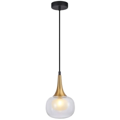Lampa sufitowa wisząca KONILA mosiężna