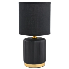 Lampa stołowa HS8720-BL czarno złota