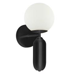 Lampa ścienna, kinkiet ALDEVA czarny
