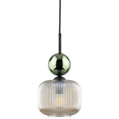 Lampa wisząca SOPHIA zielony, koniak 11144