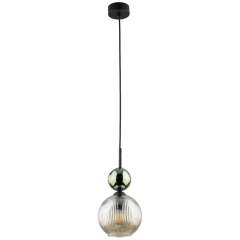 Lampa wisząca SOPHIA zielony, koniak 11145