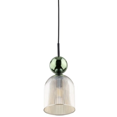 Lampa wisząca SOPHIA zielony, koniak 11146