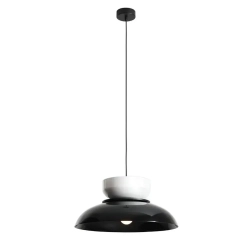 Lampa sufitowa, wisząca ALDO czarna, biała